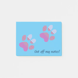 Kantade tassavtryck post-it block