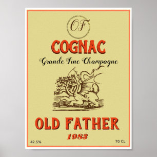Kantantikisk cognac-etikett poster