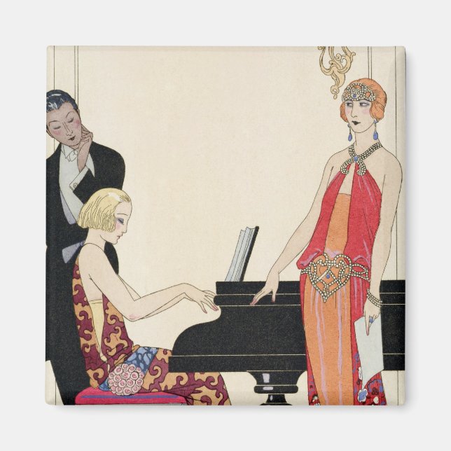 Kantation, illustration till Gazette du Bon Ton Magnet (Framsidan)