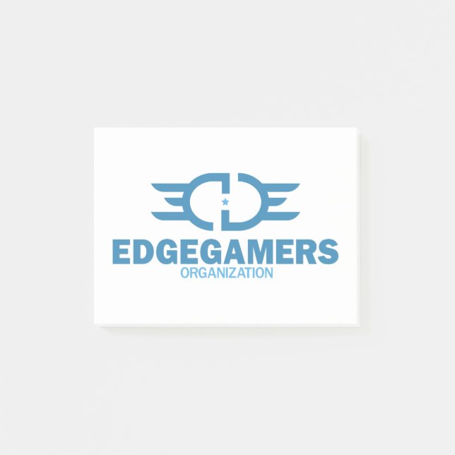 KANTblått Posta-honom Post-it Block (Framsida)