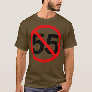 Kantenheten 55 mph 80 s Retro Sten i nöd T Shirt