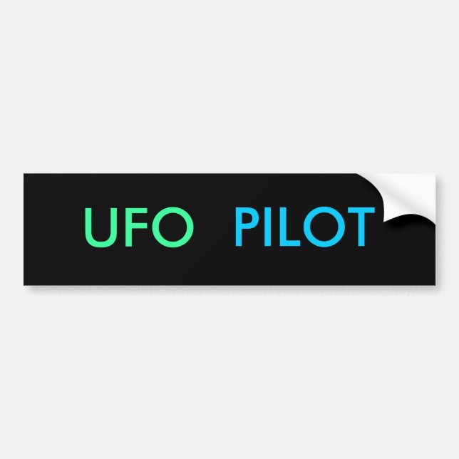 Kantenndekal för UFO-PILOT Bildekal (Framsidan)