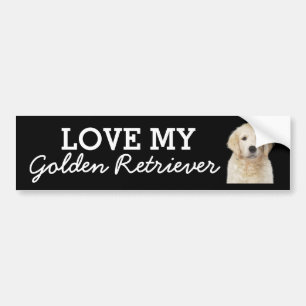 Kantenndekaler för Golden Retriever Bildekal