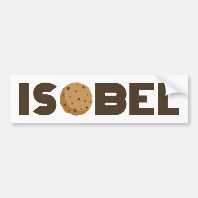 Kantenndetikett för Isobel-cookie Bildekal (Framsidan)