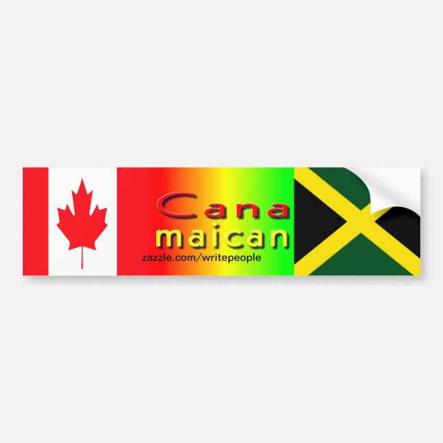 Kantennklister av jamaica canadian bildekal (Framsidan)