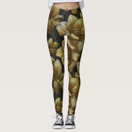 Kantig Amaryllisaccent Träningskläder Leggings