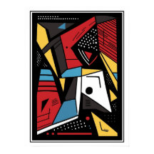 Kantig geometrisk stil abstrakt