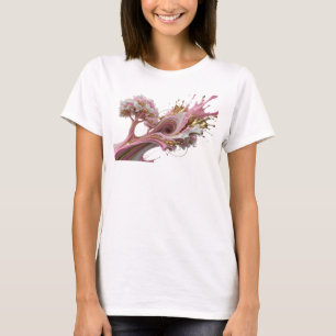 Kantig guld TREE OF LIFE slitkonst T Shirt
