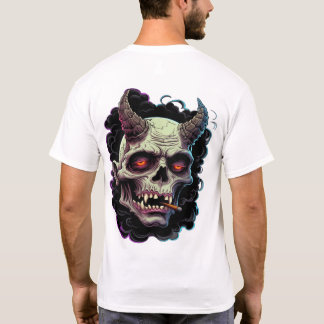 Kantig Oni-monster med horn-grafik T Shirt