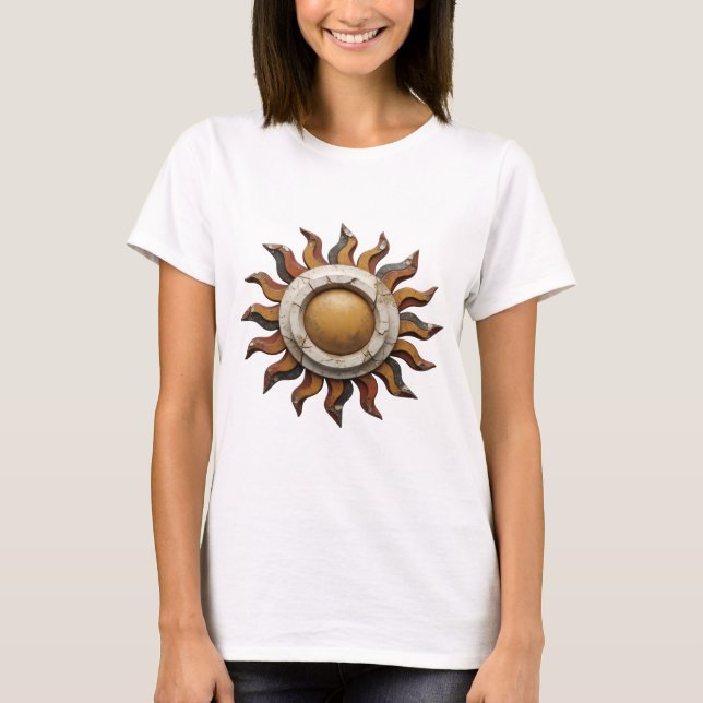 Kantig Silver ABSTRAKT KONST Abstrakt Design T Shirt (Framsida)