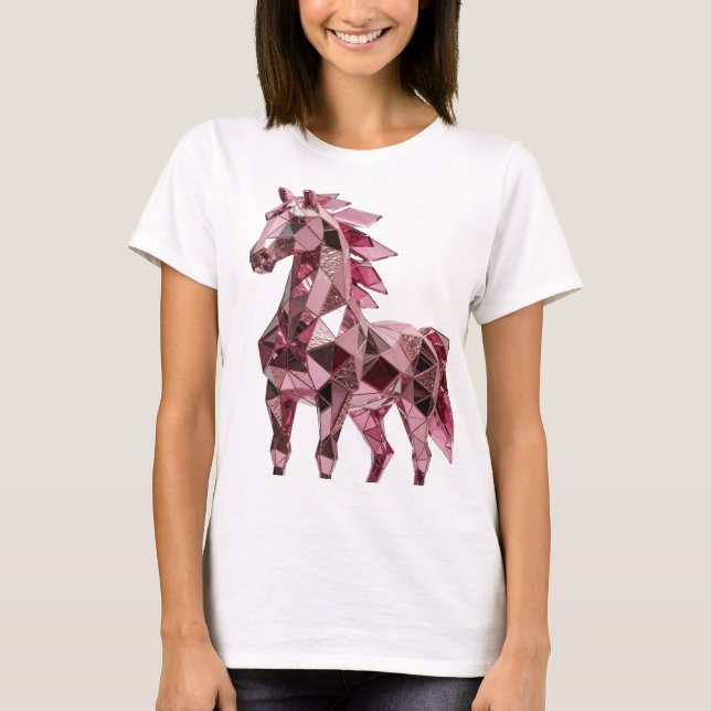 Kantig silver ABSTRAKT KONST Statementdesign T Shirt (Framsida)