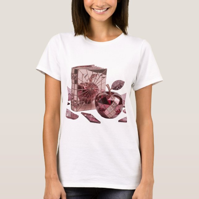 Kantig silver ABSTRAKT KONST Statementdesign v2 T Shirt (Framsida)