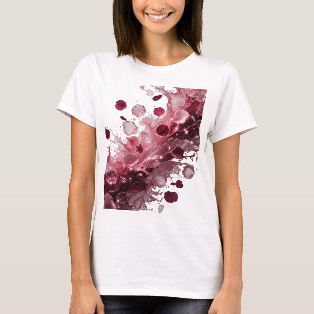 Kantig silver ROSENBLAD I VATTEN Shirt Design T (Framsida)