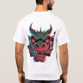 Kantig Urban Fantasy Karaktärsgrafik T Shirt