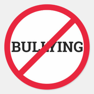 Kantmobbning Runt Klistermärke