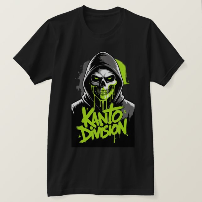 Kanto Division Dödskalle-grafik  T Shirt (Design framsida)