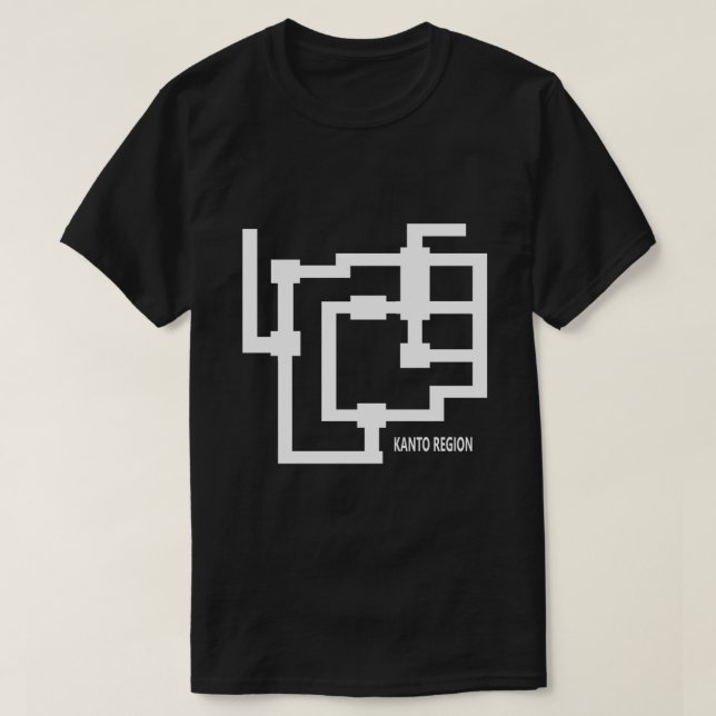 Kanto Region Karta .png T Shirt (Design framsida)