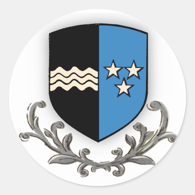 Kanton Aargau Runt Klistermärke (Framsida)