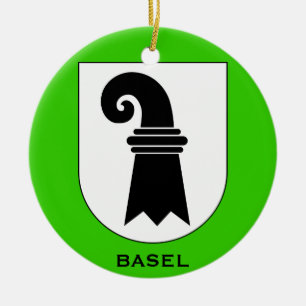 Kanton Basel* julprydnad Julgransprydnad Keramik