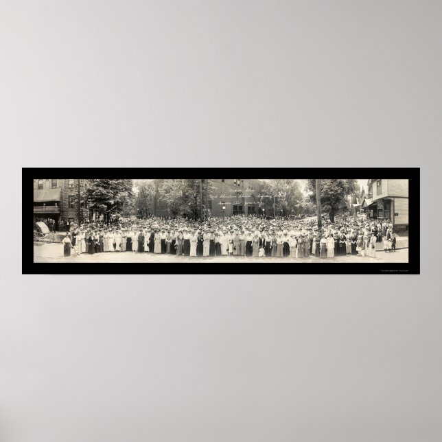 Kanton OH Söndag School Photo 1914 Poster (Framsidan)