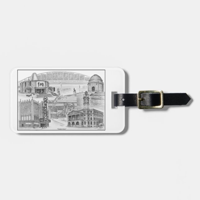 Kanton Ohio Historic Landmarks Bagagebricka (Horisontell Framsida)