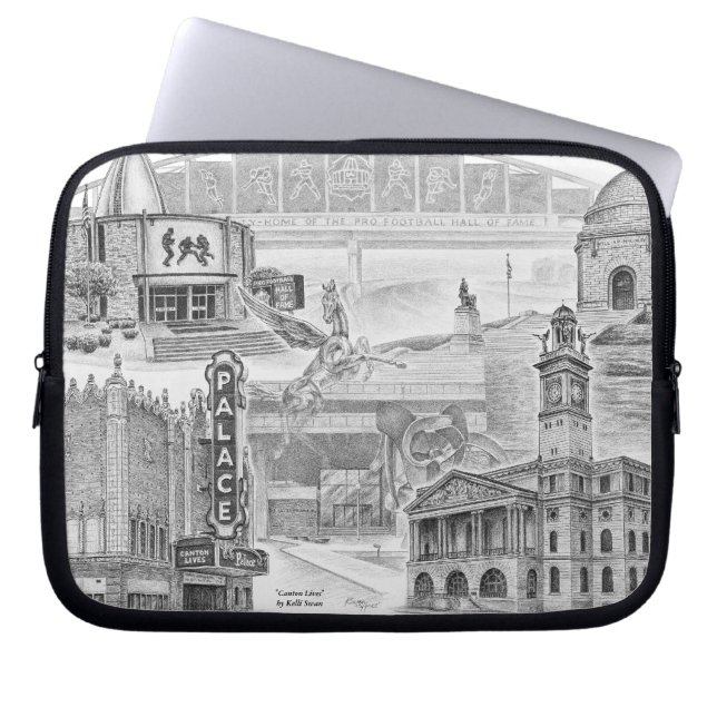 Kanton Ohio Historic Landmarks Laptop Sleeve (Framsidan)