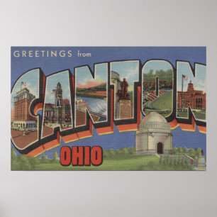 Kanton, OhioLarge Brev ScenesCanton, OH Poster