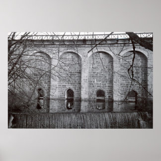 Kanton Viaduct Waterfall Poster
