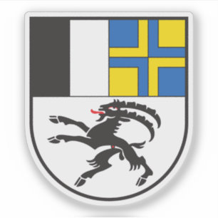 Kantonen Graubünden jackat av arm, Schweiz Klistermärken