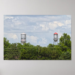 Kantonen, Kansas, Kallet och Hett Vatten Torn Poster