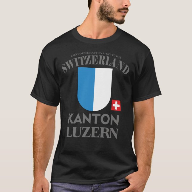 Kantonen Lucerne Schweiz Classic T-Shirt (Framsida)