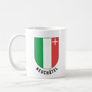 Kantonen Neuchâtel jackar om arm Kaffemugg