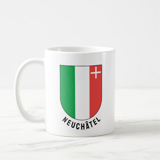 Kantonen Neuchâtel jackar om arm Kaffemugg (Vänster)