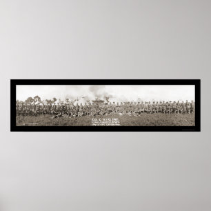 Kantonen OH Photo 1917 i infanterilägret Poster