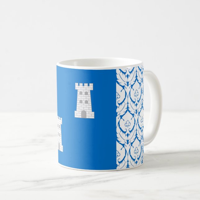 Kantonen Torn Populace Badge Coffee Mugg (Framsida höger)