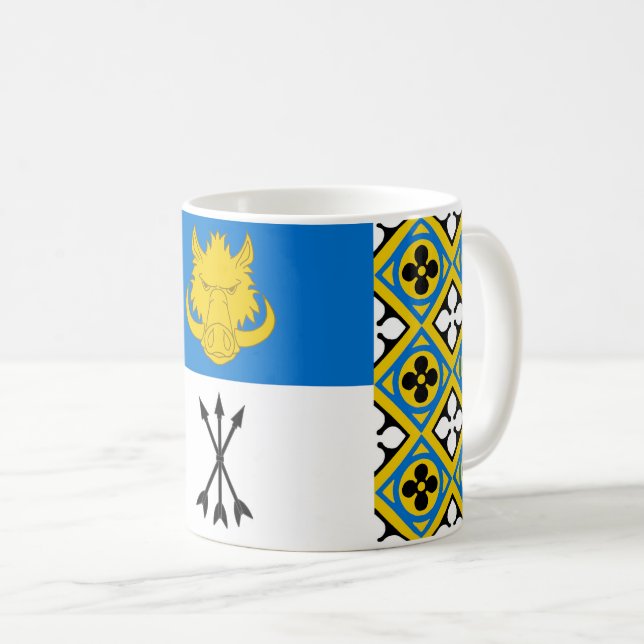 Kantonen Vest Yorvik Populace Badge Kaffemugg (Framsida höger)