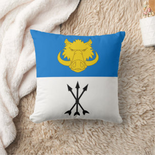 Kantonen Vest Yorvik Populace Badge Kudde