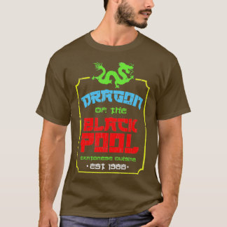Kantonesiska Cuisineet i Svarta Bassäng T Shirt