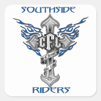 Kantsymbol - Vit ruta 1,5x1,5 Fyrkantigt Klistermärke