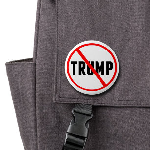 Kanttrumpens enkla röda cirkel X politisk Knapp