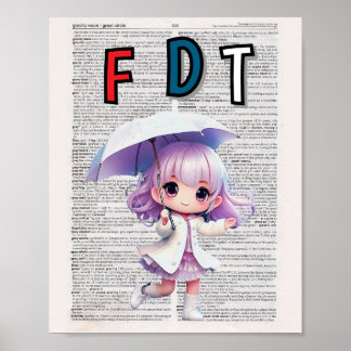 Kanttrumputskrift (ordlistesida) poster