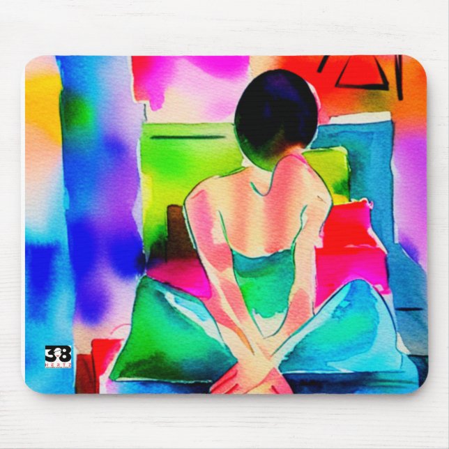 Kantverk för procrastination Mouse Pad Musmatta (Framsidan)