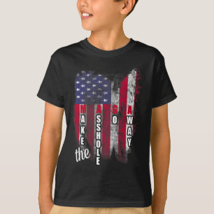 Kantverksfonta Mega gör att Hål kör bort slangen T Shirt