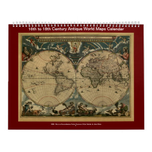 Kantverkskartor - 16:e till 1800-talet kalender