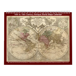 Kantverkskartor - 16:e till 1800-talet kalender