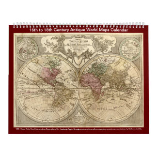 Kantverkskartor - 16:e till 1800-talet kalender