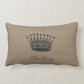 Kanvas-look-Pillow i Kung Lumbarkudde