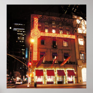 Kanvastryck 2010 för jul för Cartier lager NYC Poster