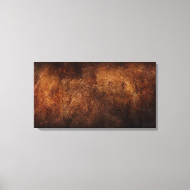 Kanvastryck - Abstrakt Texturerad Rust Brown Beige