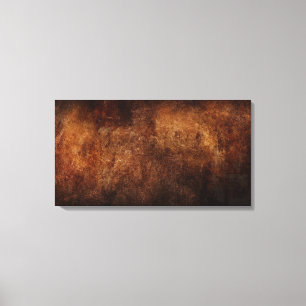 Kanvastryck - Abstrakt Texturerad Rust Brown Beige